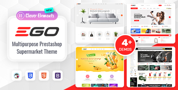 Ego - Elementor Multipurpose Prestashop 1.7 Theme listing image