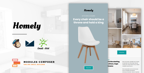 Homely - E-Commerce Responsive Furniture and Interior design Email