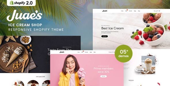 Juaes - Ice Cream Shop Responsive Shopify Theme