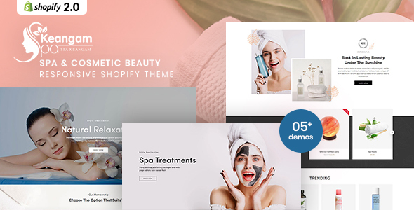 Keangam - Spa & Cosmetic Beauty Responsive Shopify Theme product preview