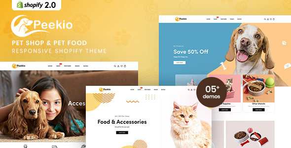 Peekio - Pet Shop & Pet Food Responsive Shopify Theme