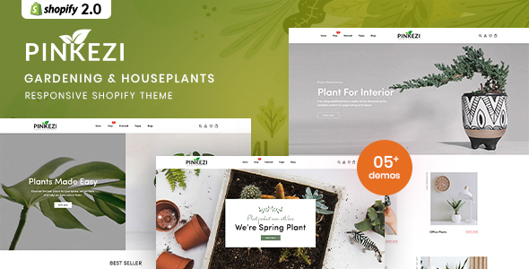 Pinkezi - Gardening & Houseplants Responsive Shopify Theme