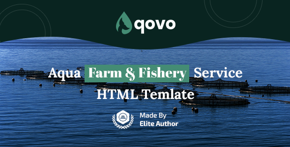 Preview image for Aqovo - Aqua Farm & Fishery Services HTML Template