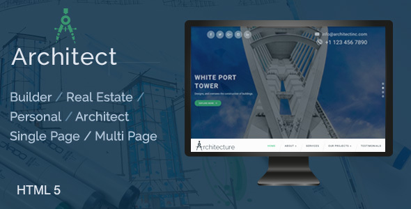 Architect / Builder / Single Property / Personal HTML Template listing image