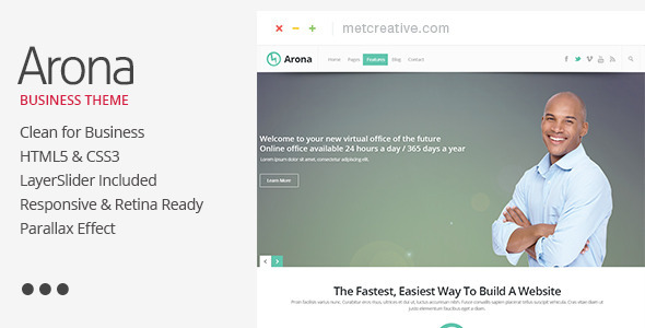 Arona - Creative Business Theme listing image
