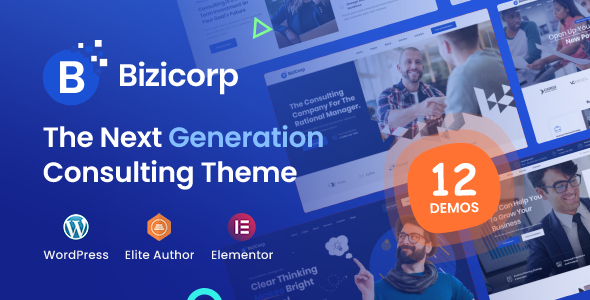 Preview image for BiziCorp - Business Consulting WordPress Theme