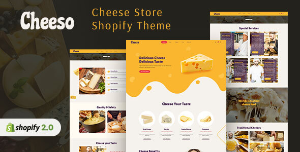 Cheeso | Organic Cheese Products Shopify Store