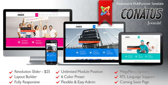 Conatus Responsive MultiPurpose Joomla Template listing image