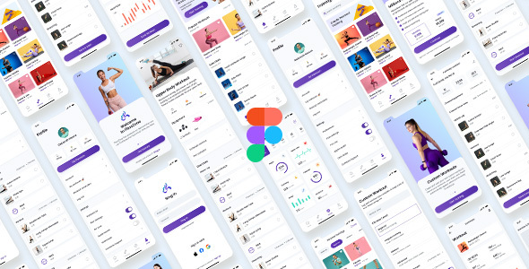 FitooZone – Fitness App UI Kit for Figma