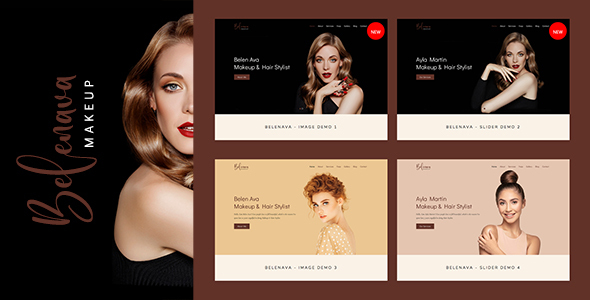 Preview image for Belenava - Beauty, Makeup Artist & Hair Salon Template