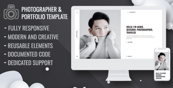 Maron - Personal Portfolio Template product preview