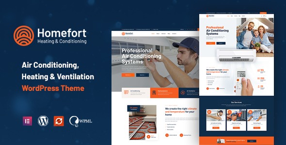Homefort - Air Conditioning & Heating WordPress Theme + RTL listing image