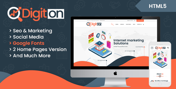 Digiton - SEO and Digital Agency HTML Template listing image