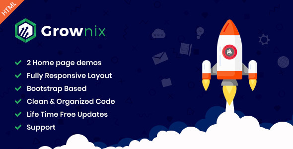 Preview image for Grownix - SEO, Marketing HTML Template