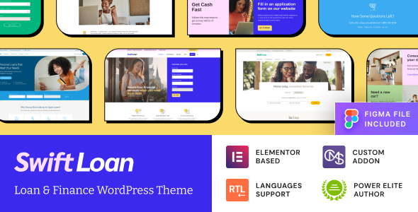 Swift Loan - Payday & Banking Finance WordPress Theme listing image