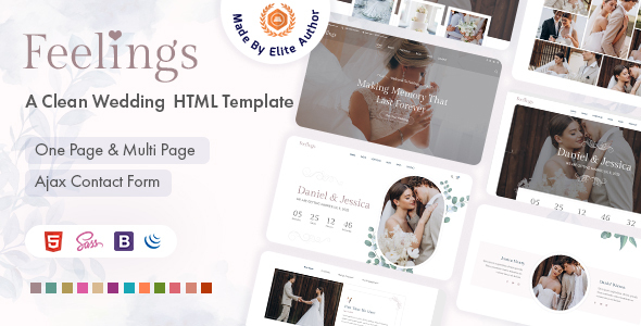 Feelings - Wedding & Planner HTML5 Template