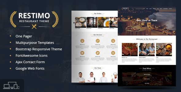 Restimo | A Premium Restaurant, Cakes and Coffee Shop Template