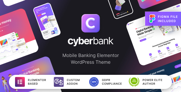 Product preview supplied for Cyberbank - Business and Finance WordPress Theme