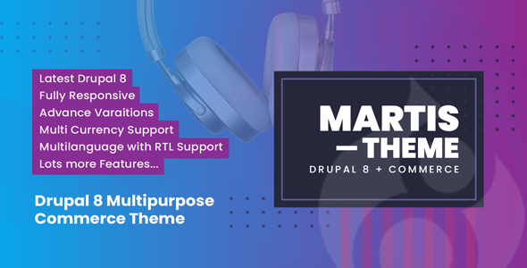 Preview image for Martis Drupal 10 Multipurpose Commerce Theme