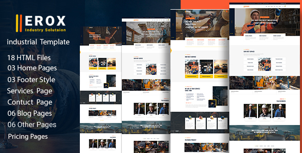 Erox - Industrial & Factory HTML5 Template