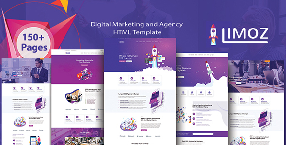 Lemoz SEO Digital Marketing and Agency HTML Template