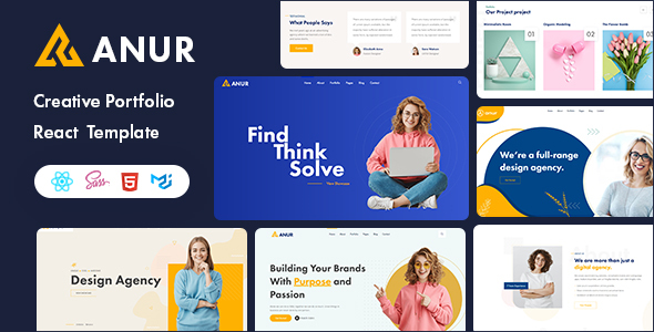 Anur - personal portfolio React Template