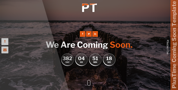 PlusTime - Coming Soon Template listing image