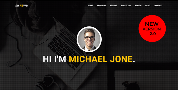 Shrewd - Personal Portfolio Template. listing image