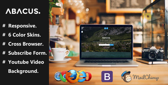 Product preview supplied for Abacus - Coming Soon Template.