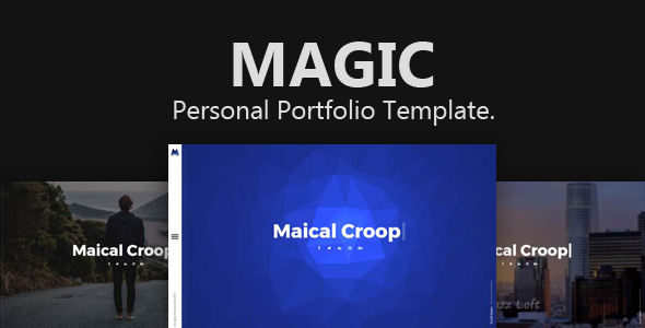 Preview image for Magic - Creative Personal Portfolio Template.