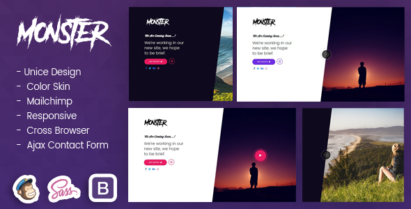 Monster - Ultimate Coming Soon Template listing image