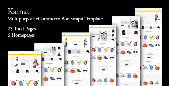 Preview image for Kainat - Multipurpose eCommerce Bootstrap 4 Template