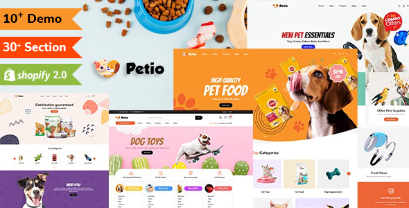 Product preview supplied for Petio - Multipurpose Shopify Sections All Pages