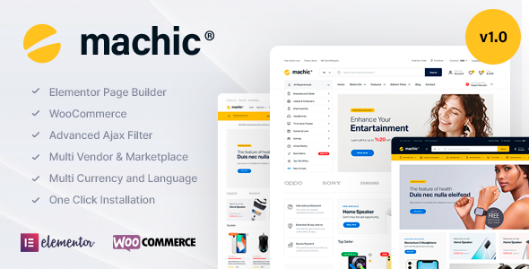 Preview image for Machic - Electronics Store WooCommerce Theme