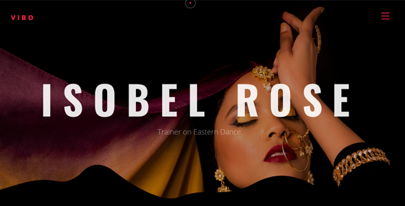 Product preview supplied for Vibo - Creative Dance & Portfolio Showcase Template