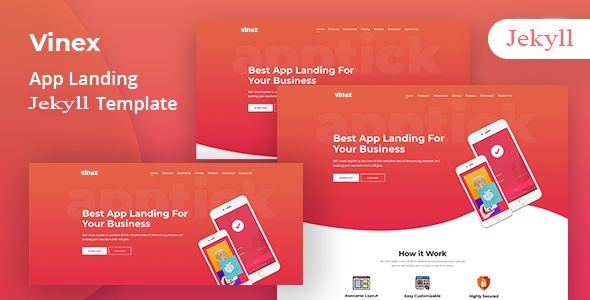 Vinex - Apps Landing Jekyll Template