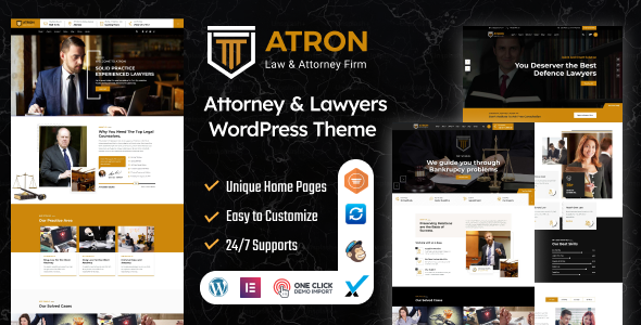 ATRON || Attorney & Lawyers WordPress Theme