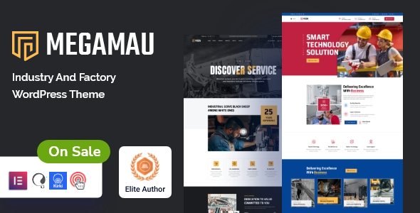 Megamau – Industry and Factory WordPress Theme + RTL