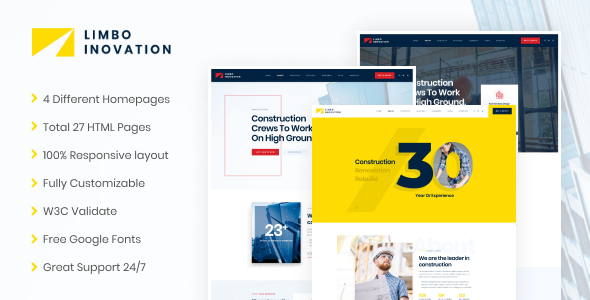 Limbo-Construction Building HTML Template
