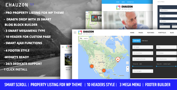 Preview image for Ehauzon - Property Listing for WordPress Theme