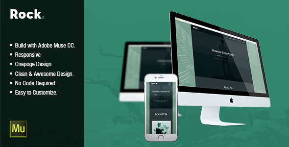 Rock - CV Resume Personal Muse Template product preview