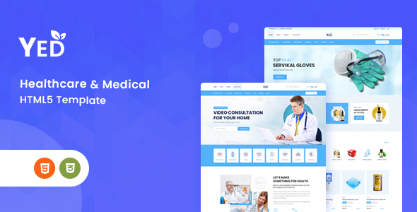 Yed - Pharmacy & Online Medical Store HTML Template product preview