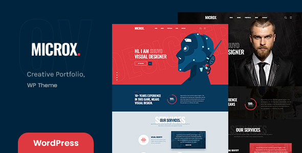Microx – Personal Portfolio WordPress Theme + RTL listing image