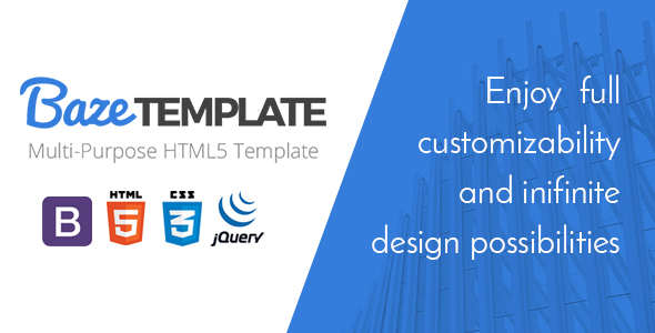 Baze - Multipurpose HTML5 Template product preview