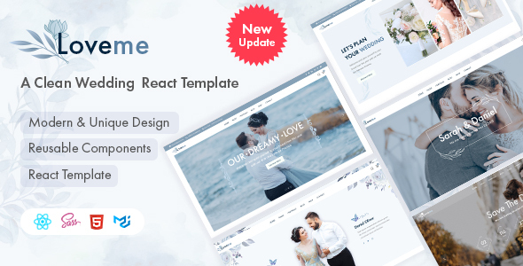 Loveme - Wedding & Planner React Template