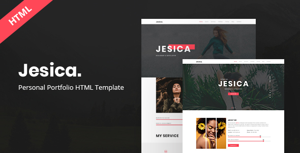 Product preview supplied for Jesica || Bootstrap Responsive Portfolio Html Template
