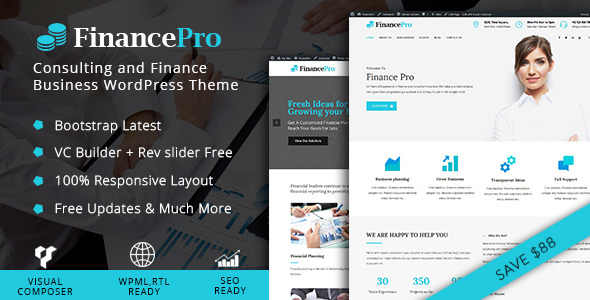 FinancePro - Consulting and Finance Business WordPress Theme