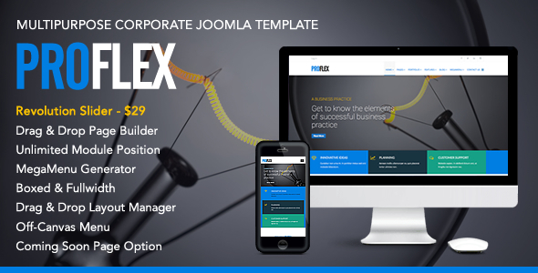 ProFlex - MultiPurpose Corporate Joomla Template product preview