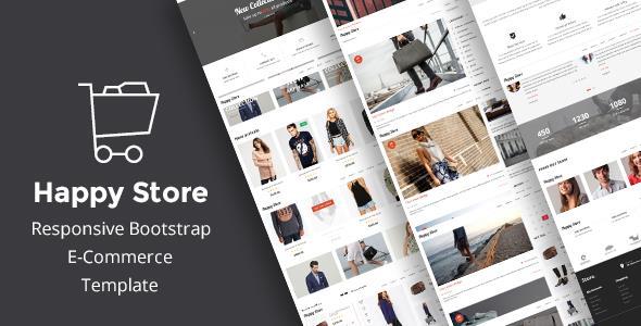 Product preview supplied for HappyStore | Simple eCommerce HTML Template