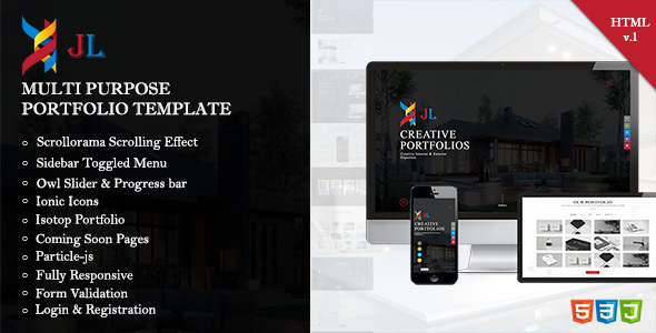 Preview image for JL Portfolio - Creative Company Portfolio Responsive HTML5 Template